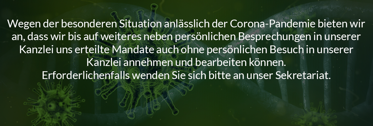 Corona Info-Banner